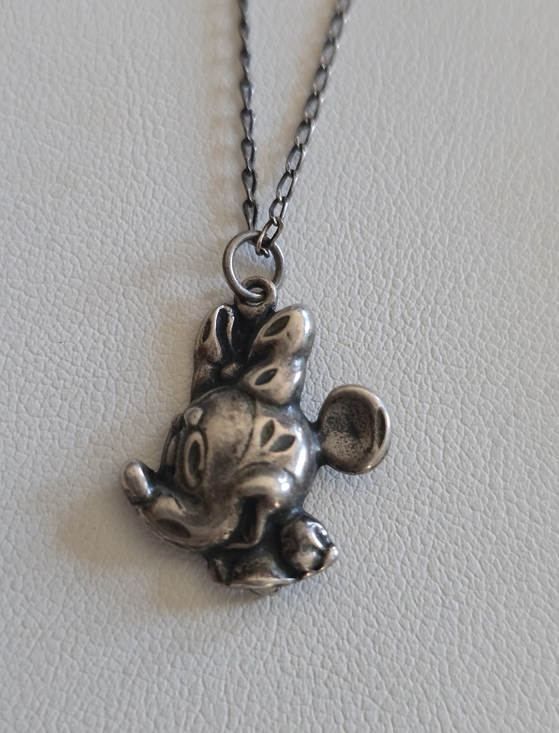 Disney Jewelry - Sterling Silver Minnie Mouse Necklace Vintage Disney